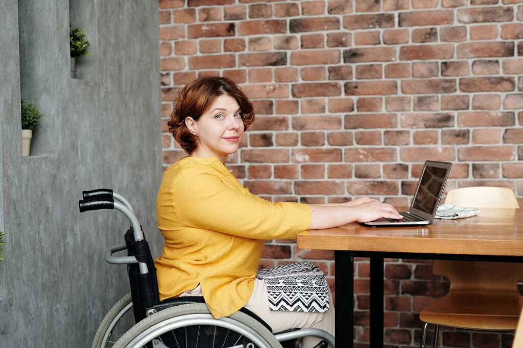 Osoba niepełnosprawna na wózku